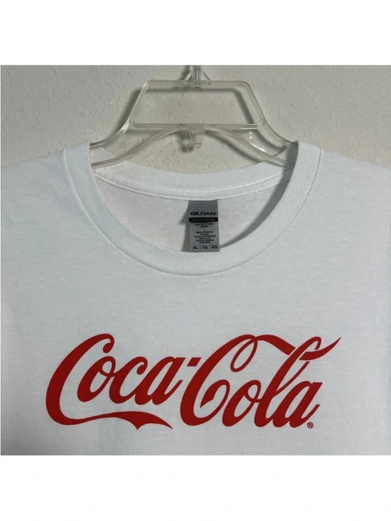 Coca-Cola Gildan Ultra Cotton Men's Size XL White T-Shirt Soda Pop Soft Drink - Picture 2 of 10
